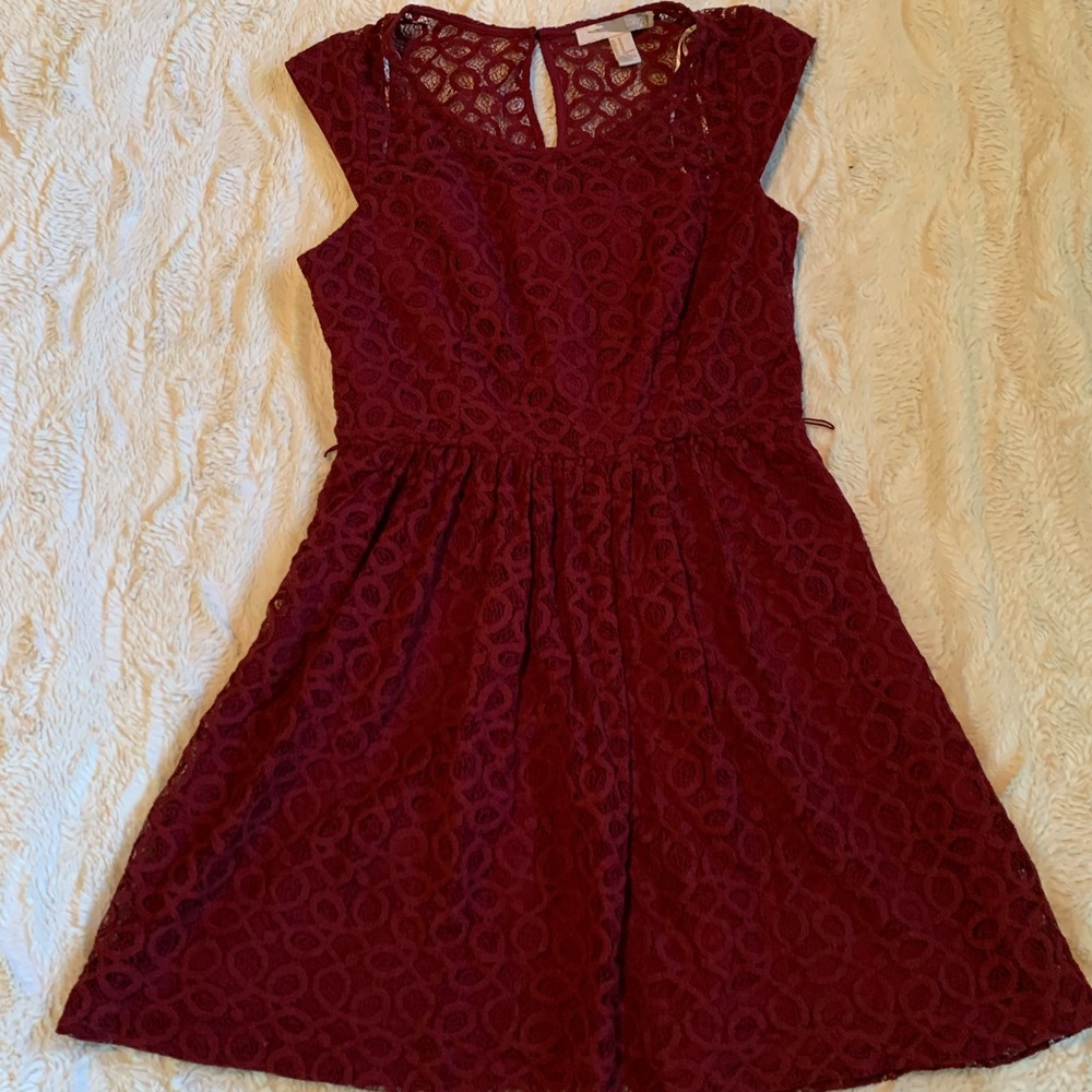 Dark Red Dress